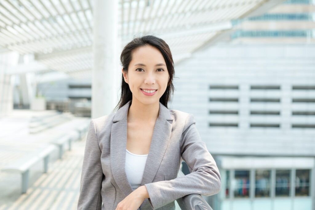Businesswoman in business suit